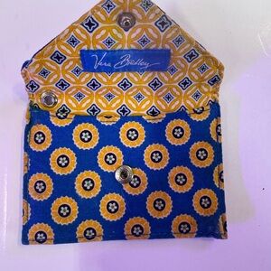 Vera Bradley Blue and Yellow Floral Card Holder